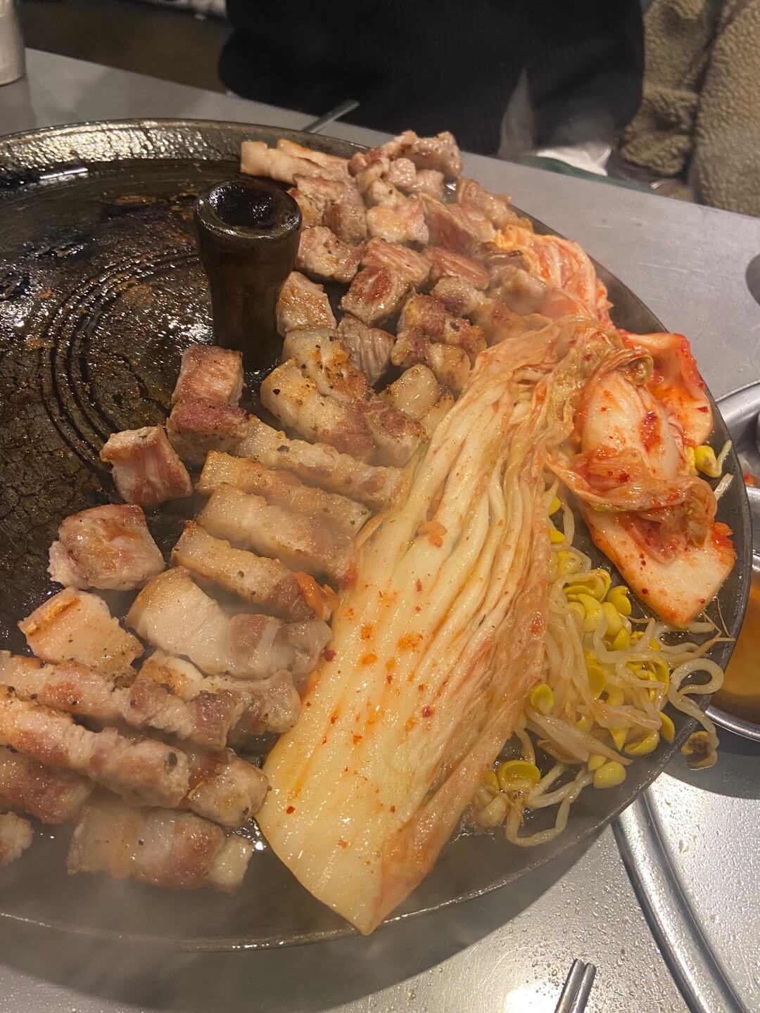 솥뚜껑 삼겹살 맛집 목구멍 대전 오류점 고기3