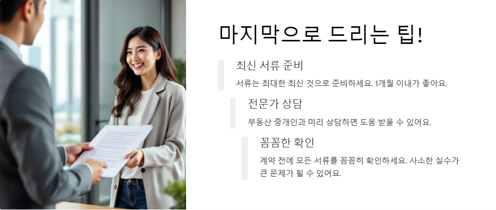부동산 매매 시 필요한 서류 정리