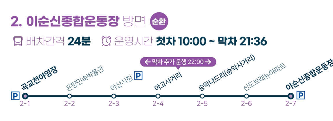 셔틀버스 노선도
