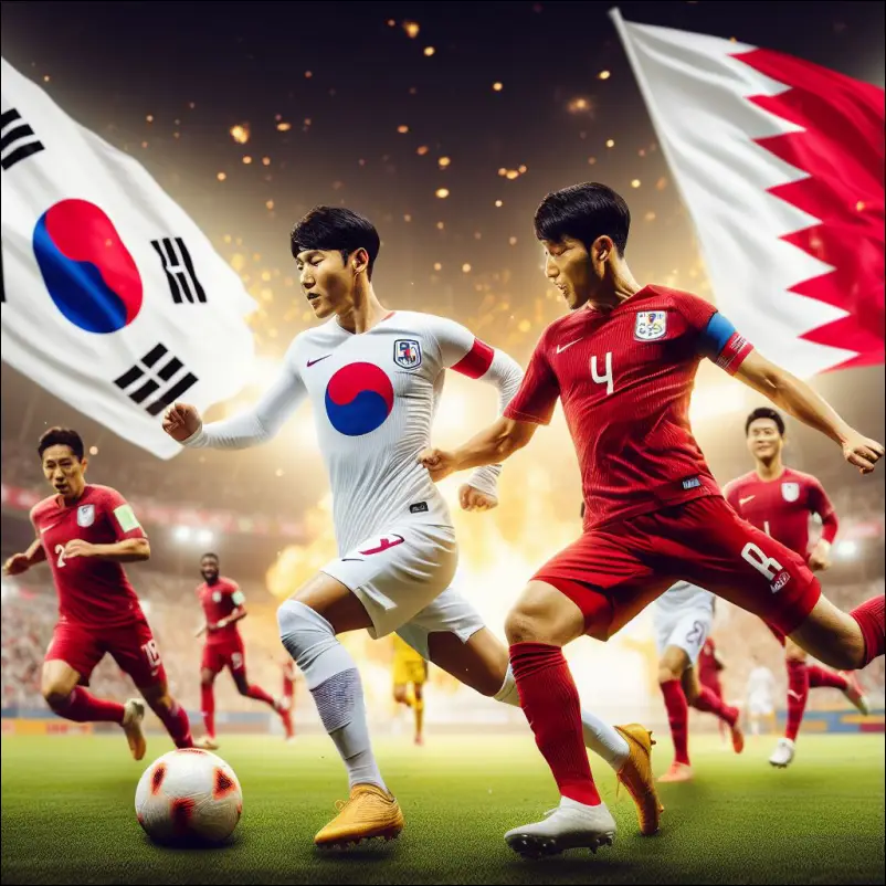 대한민국 바레인 축구 중계 모습