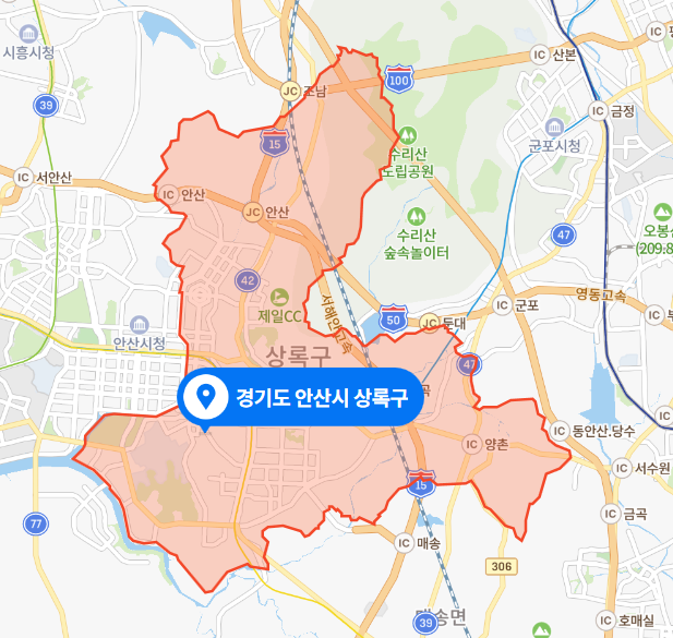  경기도 안산시 상록구 오토바이→불법 주차된 대형 화물차 충돌사고 (2021년 3월 20일)