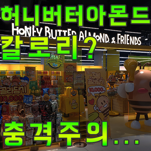  허니버터아몬드 칼로리는 얼마...? 충격 주의
