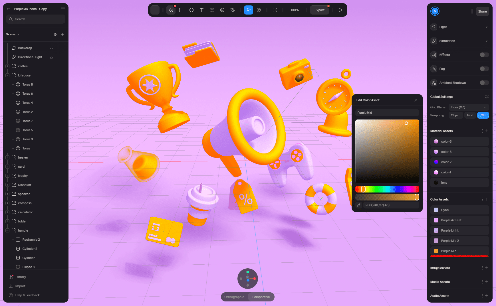 Free-3D-Tool-Spline-icon-change-color