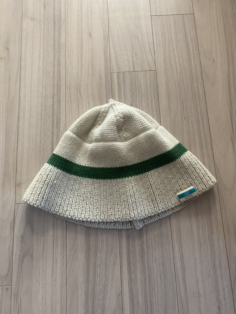 티엔피(TNP) 버킷햇 벙거지T242AACU33_STRIPE KNIT BUCKET HAT
