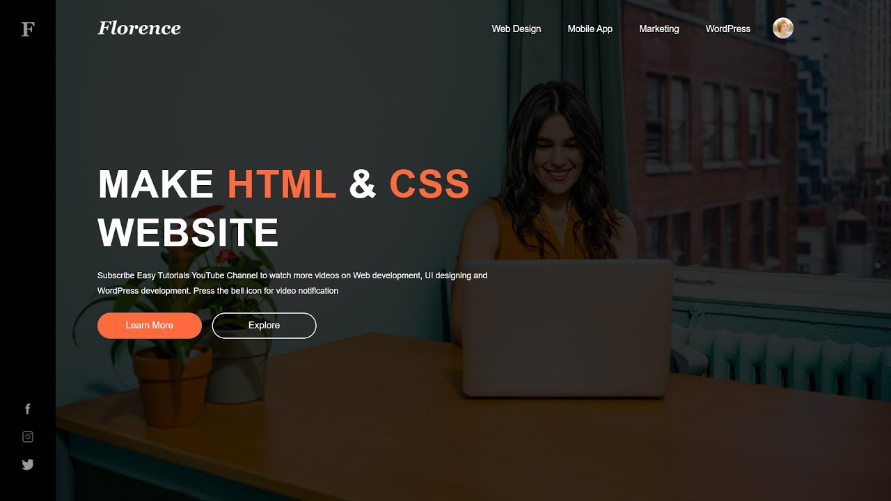  How To Make Website With HTML And CSS Step By Step Tutorial | Web Design In HTML & CSS
