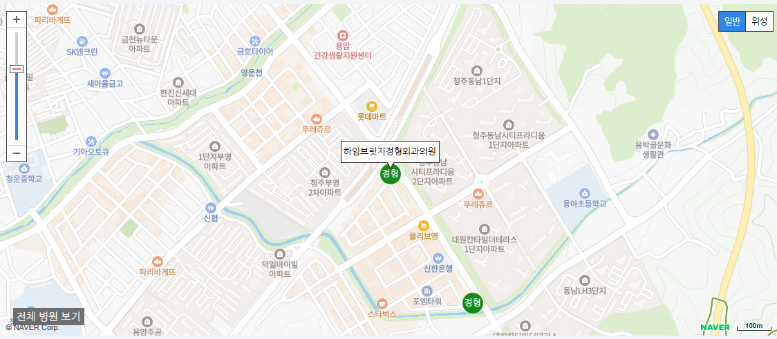 청주시에서 야간 진료를 볼 수 있는 정형외과 병원 하임브릿지정형외과의원