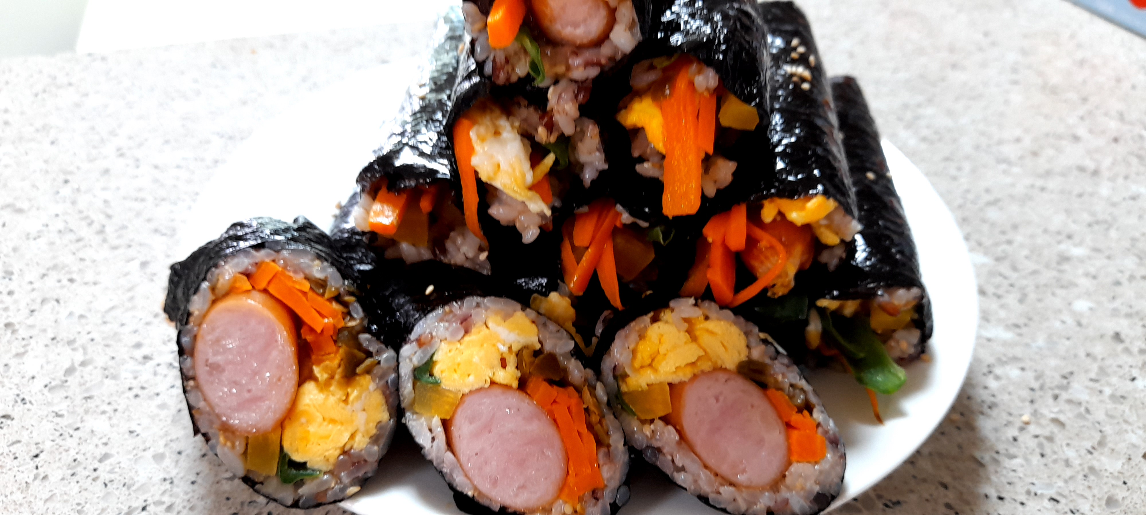 꼬마김밥만들기