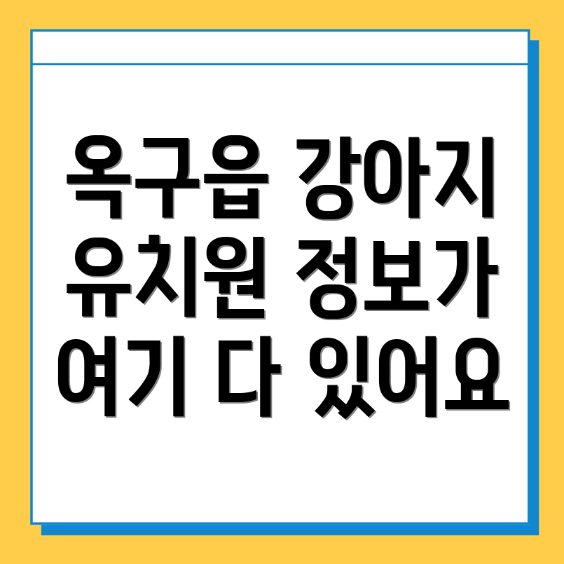 강아지 유치원