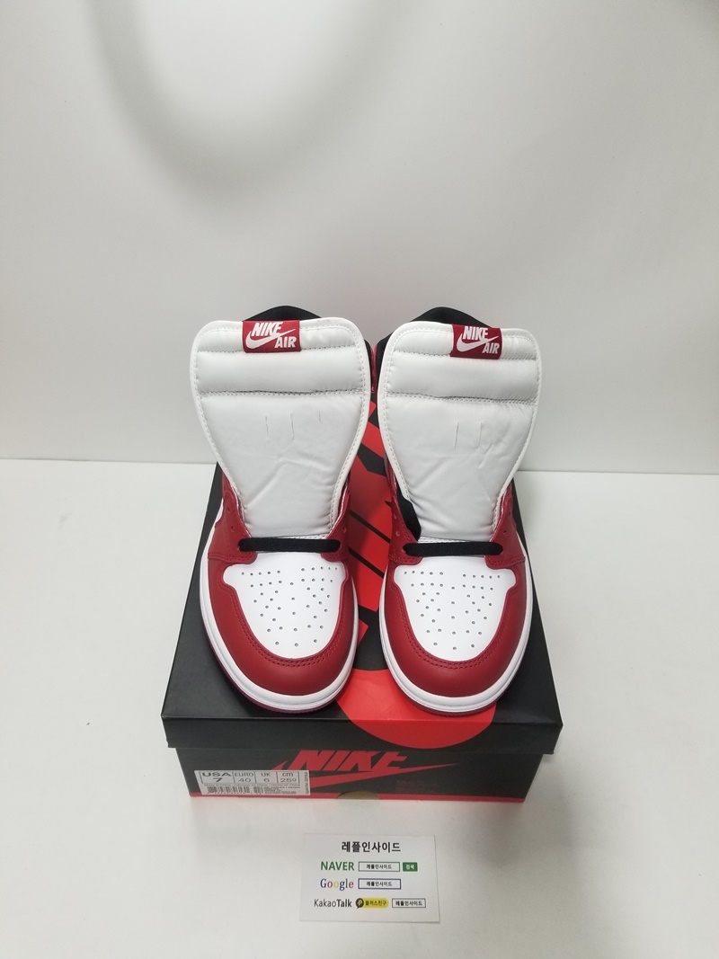  [AIR JORDAN] 에어조던1 레트로 하이 OG 시카고 555088-101 남성용 (OG공장)