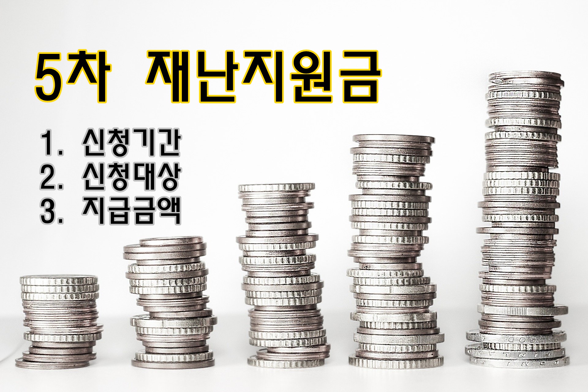  5차 재난지원금 지급금액 인당 25만원