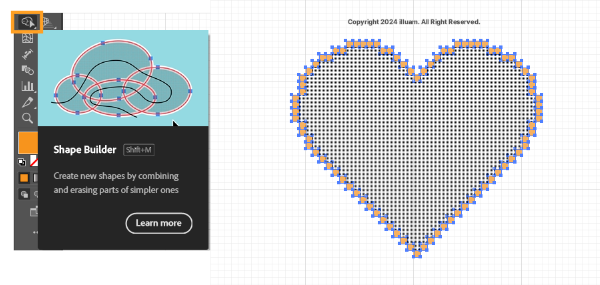 Shape Builder로 안쪽면 채우기