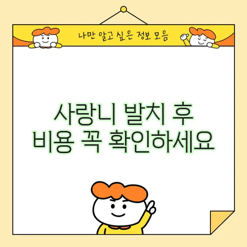 사랑니 발치 후 비용 꼭 확인하세요
