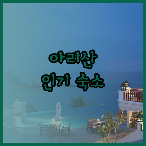 아리산 여행지에서 가장 인기 있는 숙