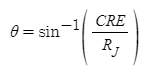 cross-range error 계산 수식