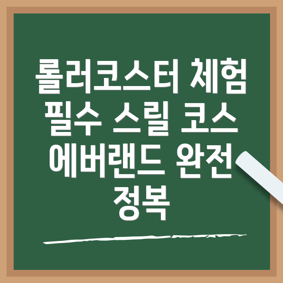 에버랜드 롤러코스터