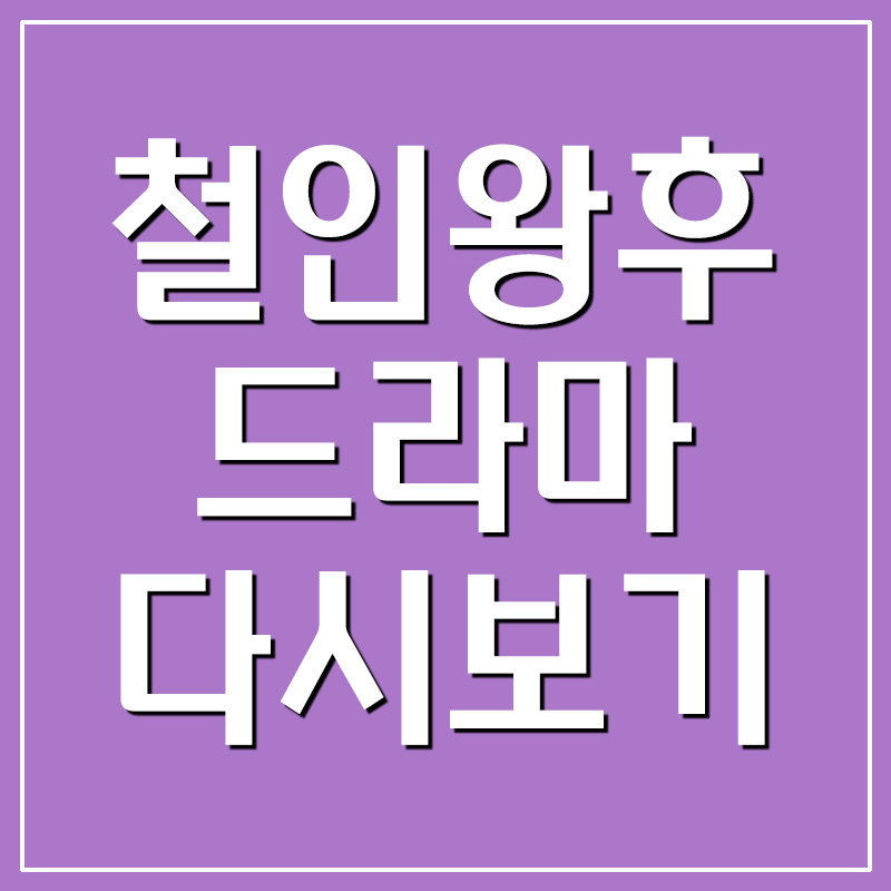 tvn드라마 철인왕후 다시보기