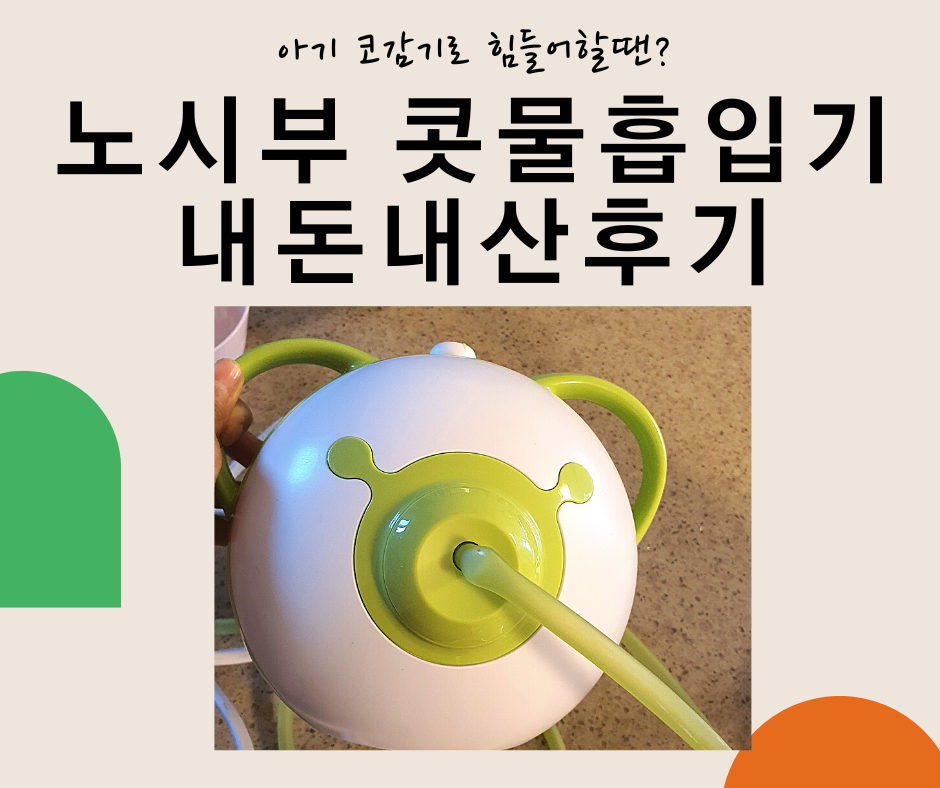  노시부 콧물 흡입기, 2년 사용 후기! 비염/콧물감기에 추천해요.