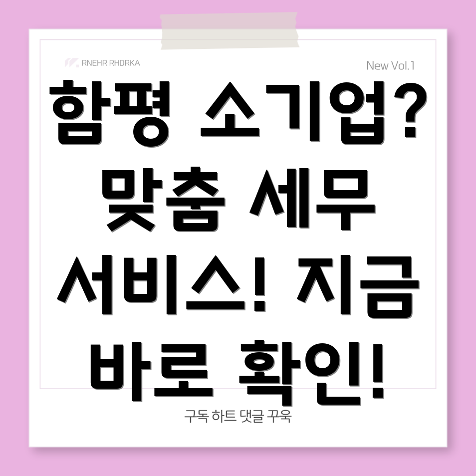 함평군 엄다면 소기업 세무사
