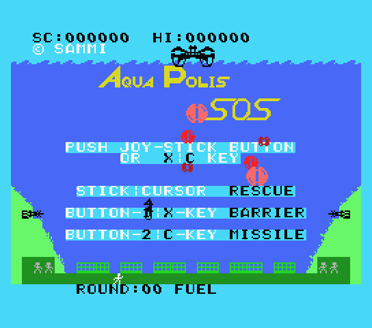  Aqua Polis SOS - MSX (재믹스) 게임 롬파일 다운로드
