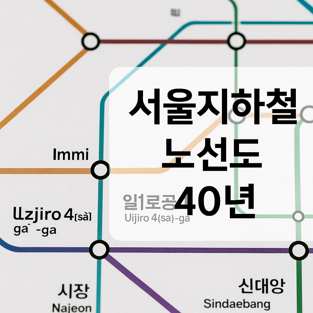 서울지하철 노선도 40년-썸네일