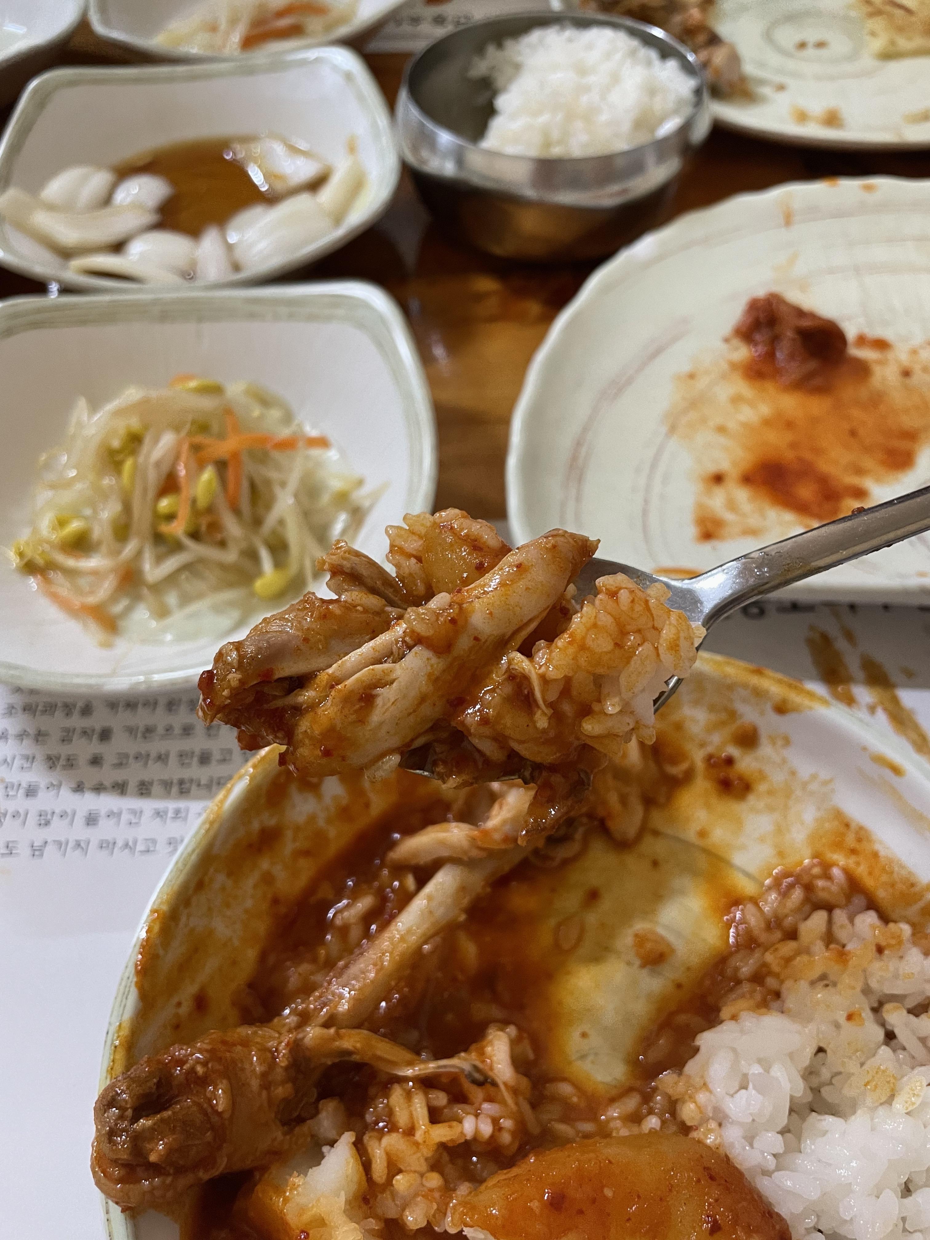 닭도리탕-공기밥-사진