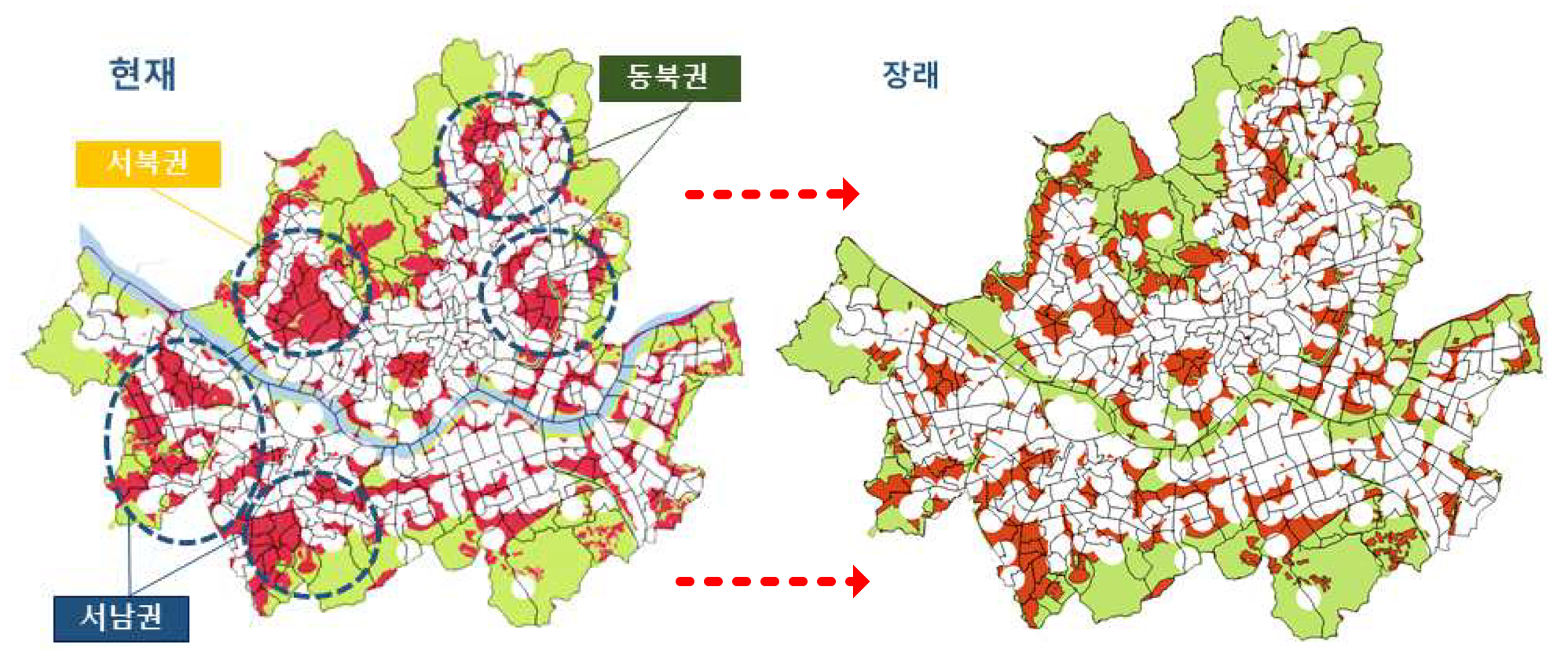 서울시-도시철도망-구축효과:-서울시-철도-서비스-취약지역-개선-콜라주-사진