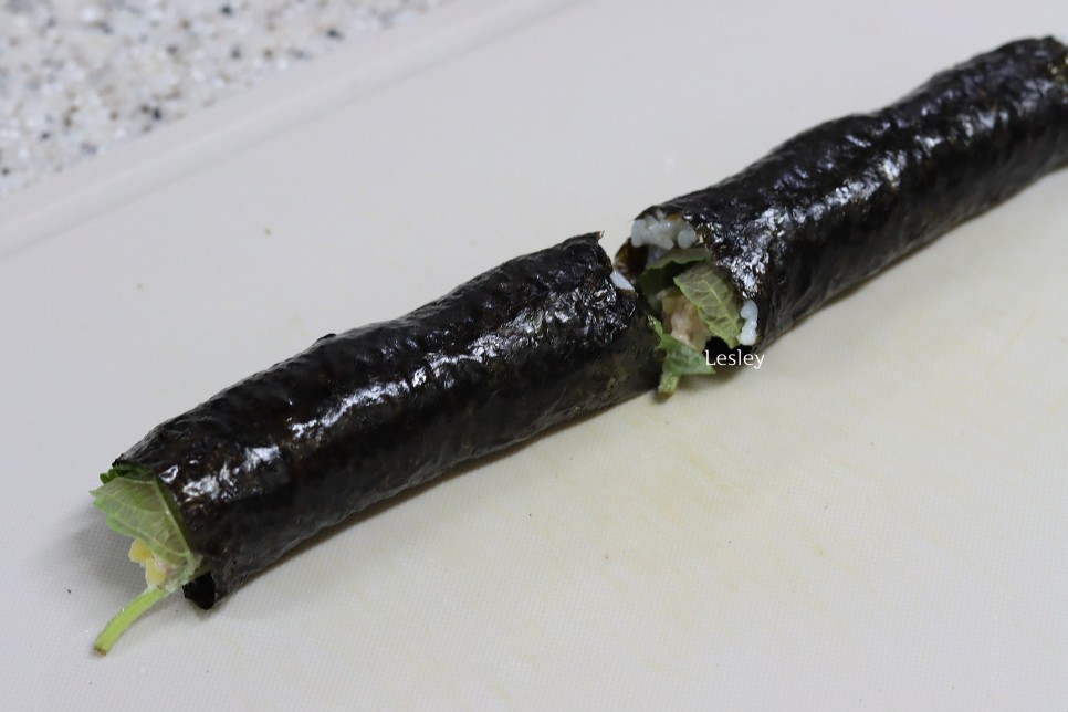 참치김밥 김밥맛있게싸는법 꼬마김밥 만들기 6