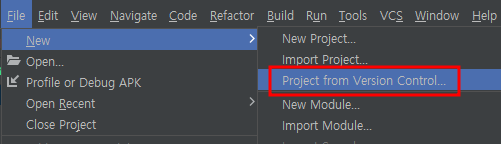 Project from Version Control