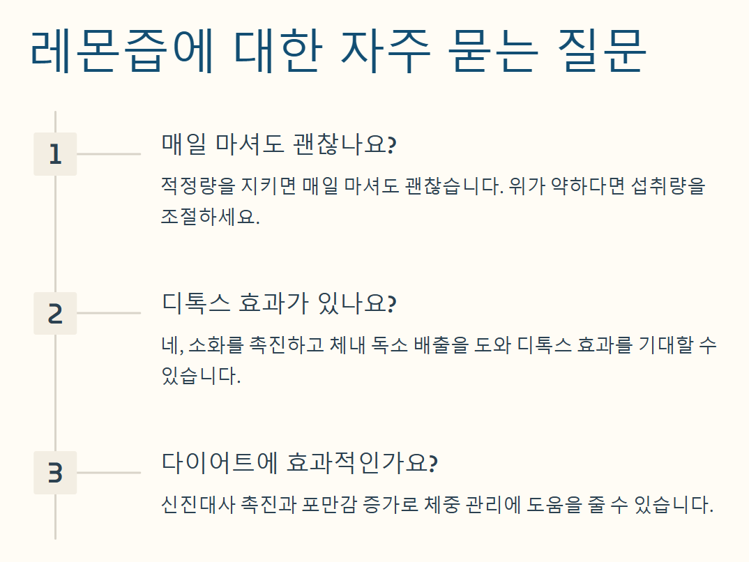 레몬즙 효능