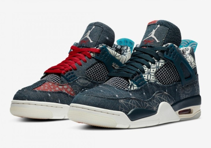 - 'sashiko 일본의 장식성 자수' 조던 4 레트로 SE 딥 오션 [Jordan 4 Retro SE Deep Ocean