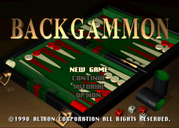  알트론 / 보드 게임 - 백개먼 バックギャモン - Backgammon (PS1 - iso 다운로드)