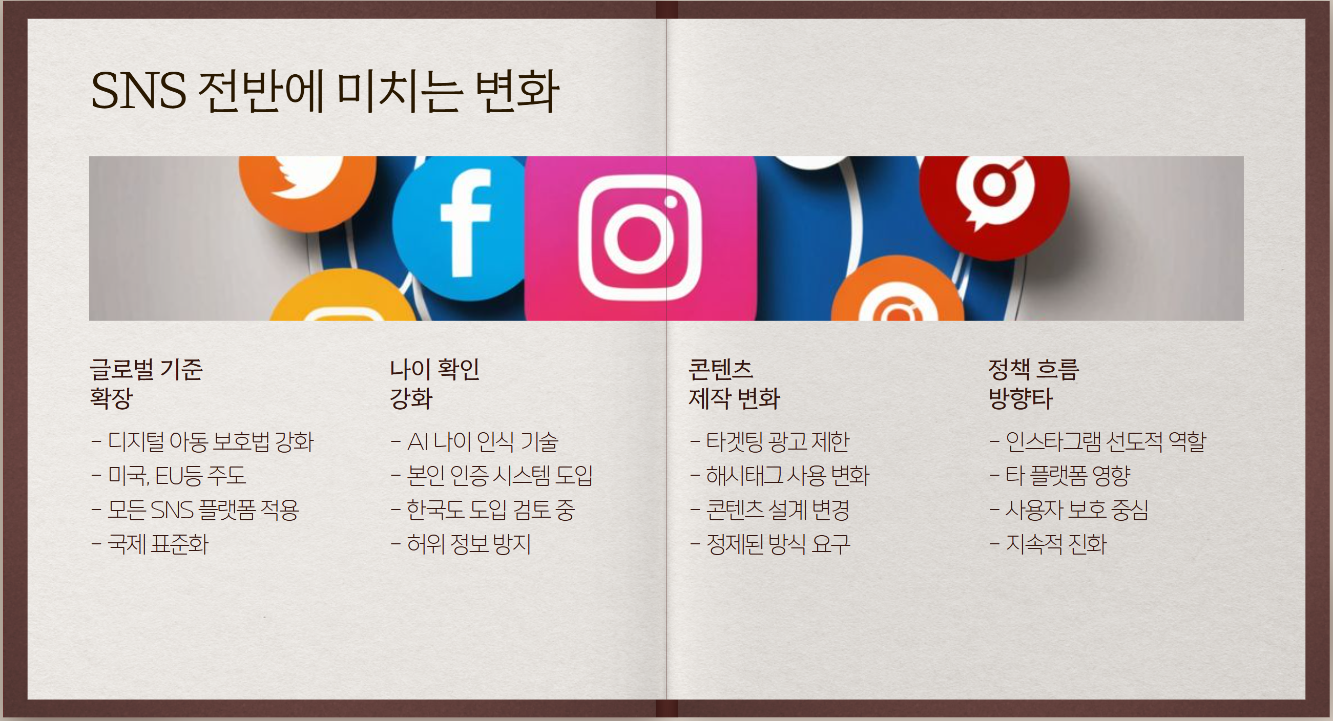 전반에 미치는 변화