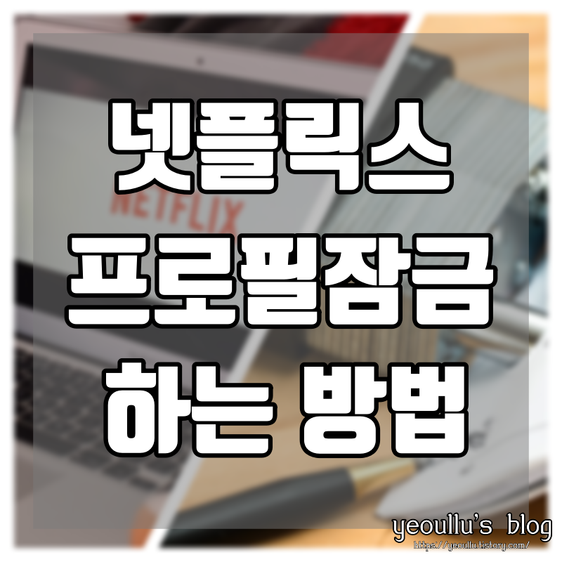  여럿이 쓰는 넷플릭스 프로필 잠금 기능 나만 사용하는 방법