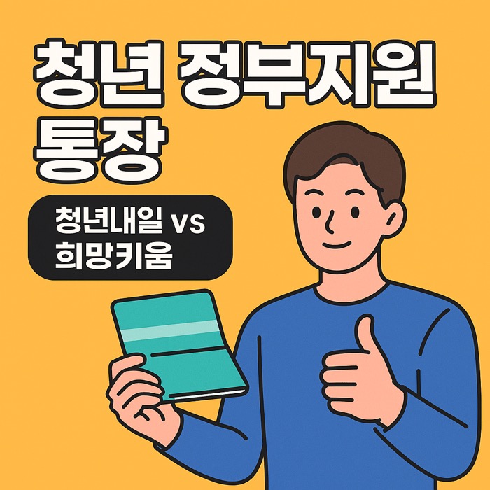 청년내일계좌와 희망키움통장 비교 썸네일 이미지