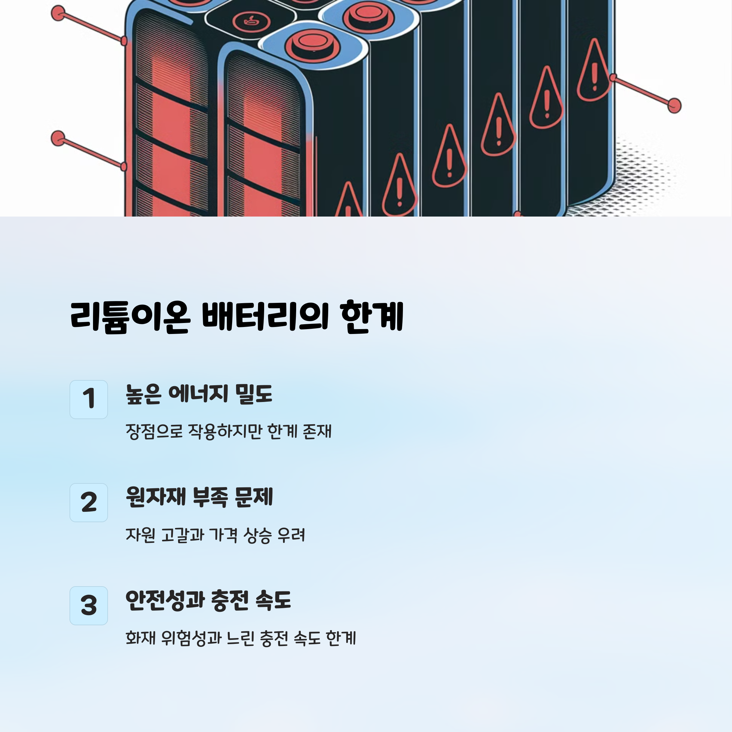리튬이온 배터리 한계, 대체 기술은 무엇일까