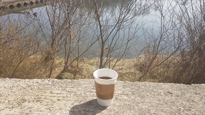 순창 섬진강변 나루터 커피
