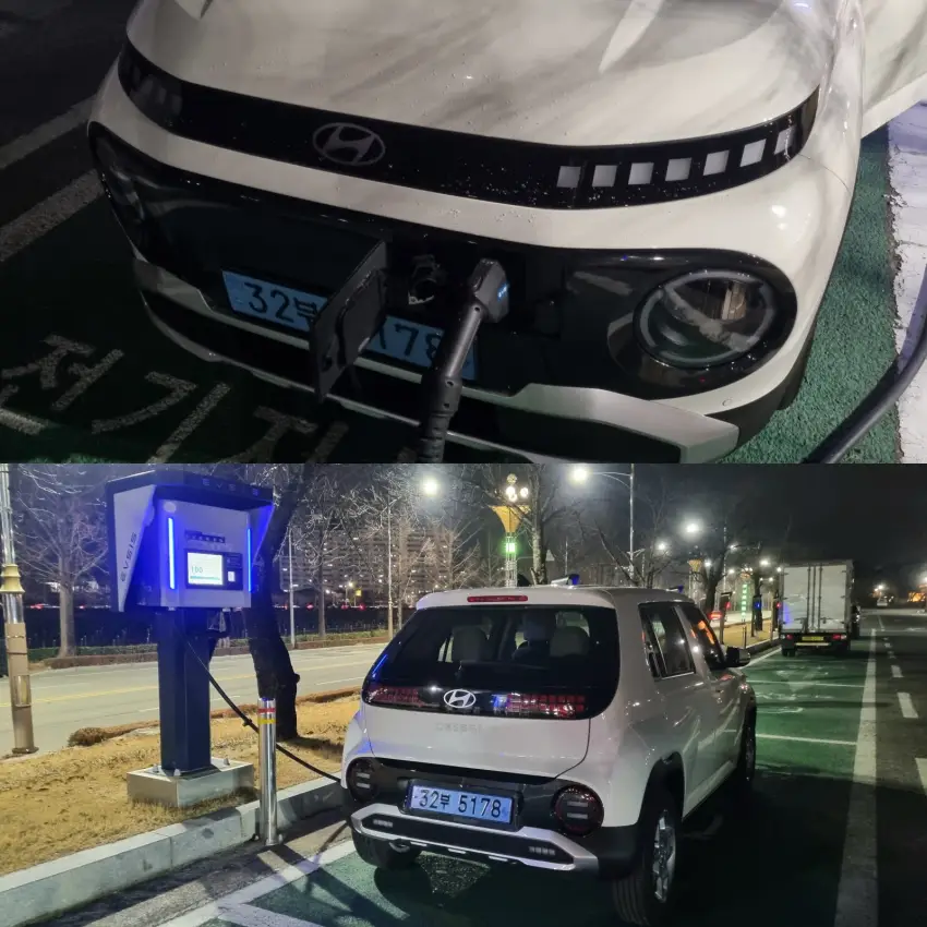 30kW 중속 충전은 처음인데 다른 문화체육 시설에도 볼 수 있었으면 좋겠군요.