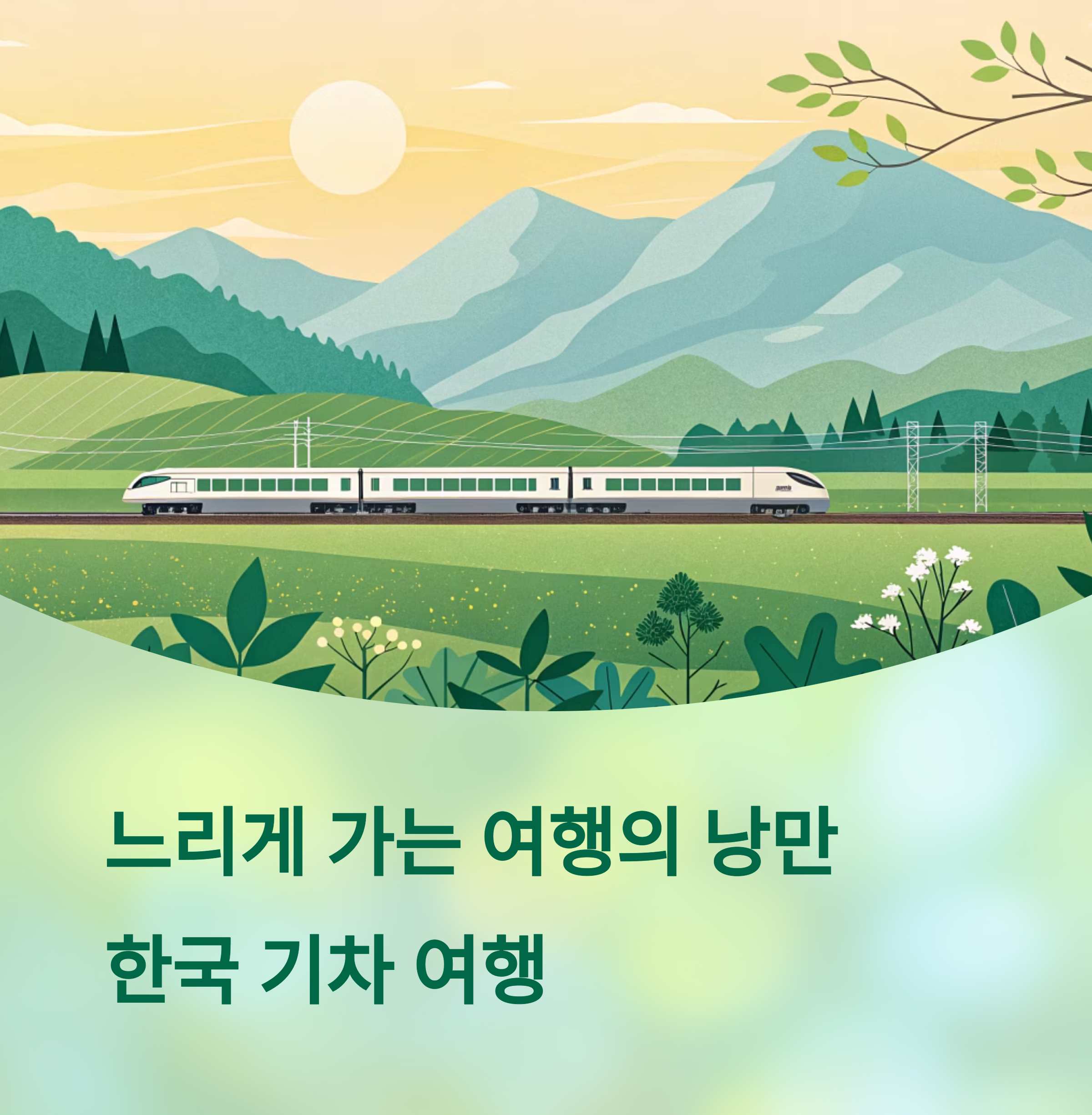 한국 기차에서의 특별한 하루