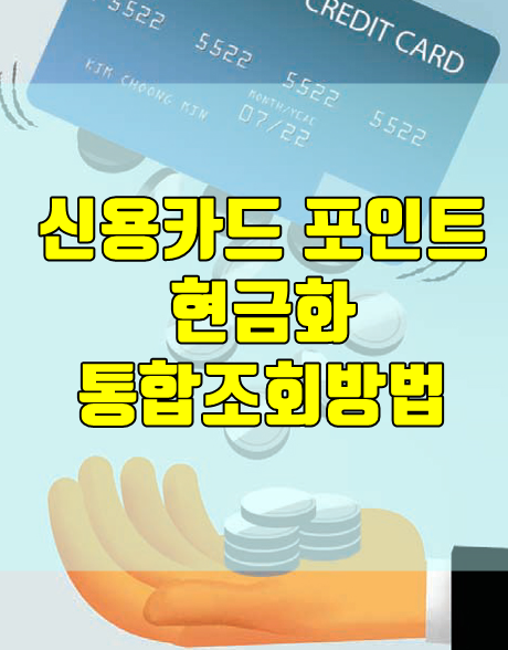  신용카드 포인트 현금화 조회하는 방법