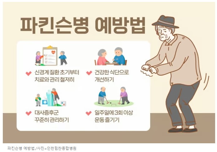 파킨슨병 예방 포스터 사진