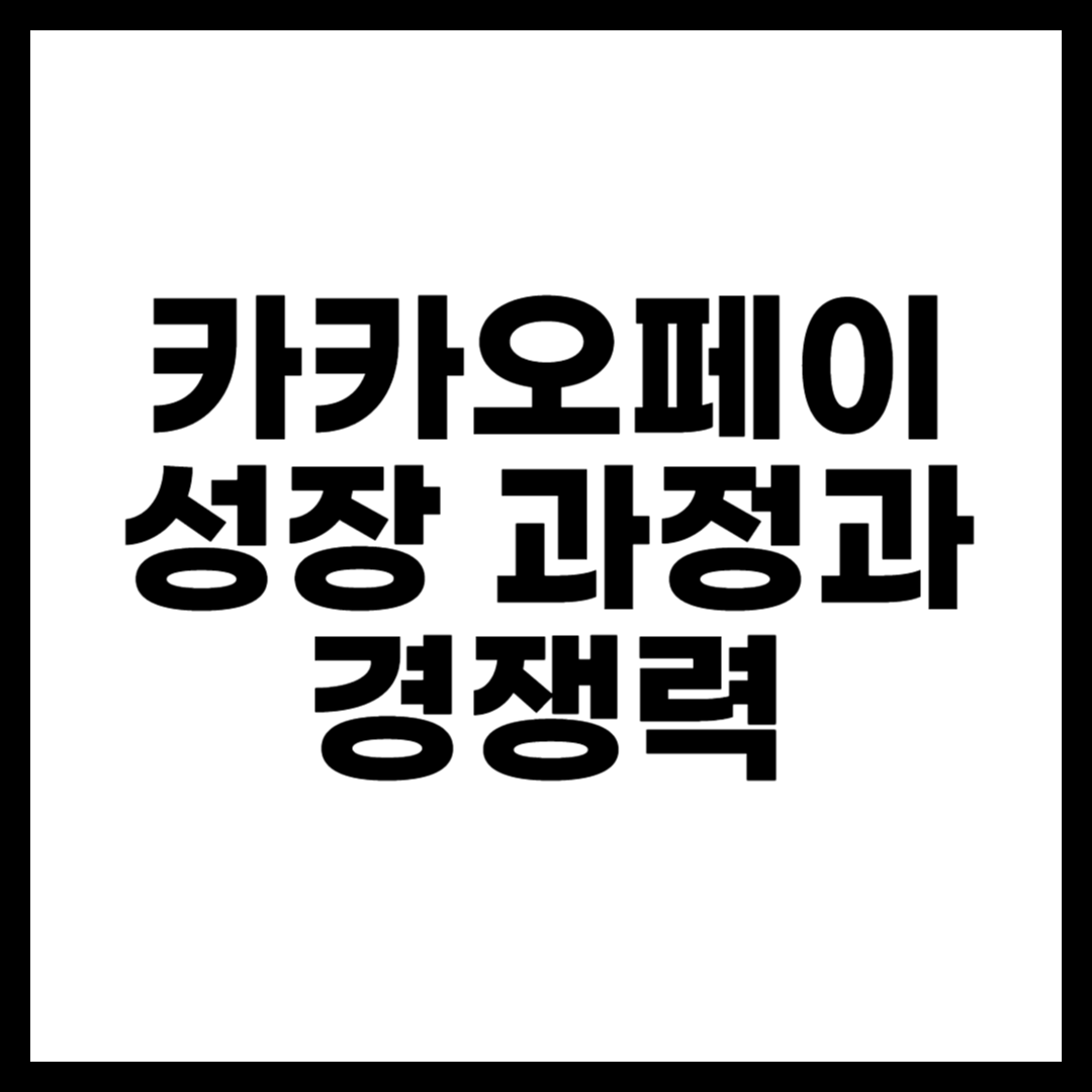 카카오페이 성장 과정과 경쟁력