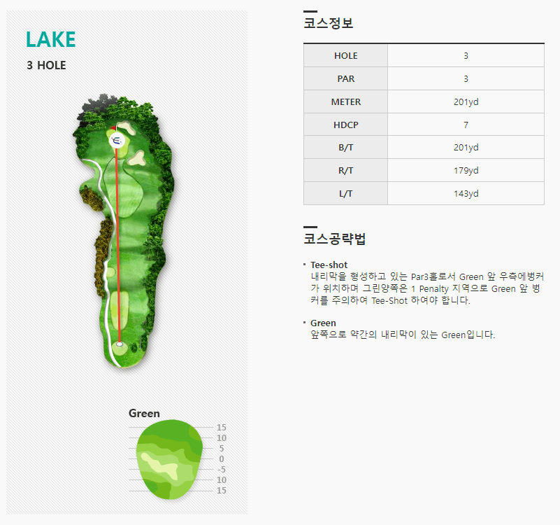 엘리시안강촌 컨트리클럽 레이크코스 3