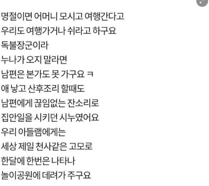 맘카페에서 현재 난리난 시누이 6