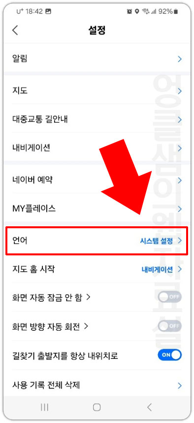 설정 언어