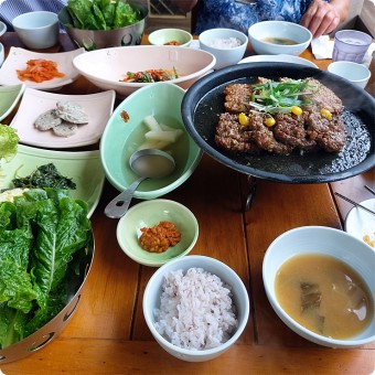 발효밥상 떡갈비 돼지갈비