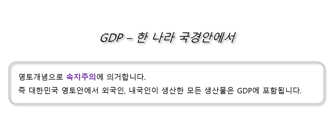 GDP 속지주의