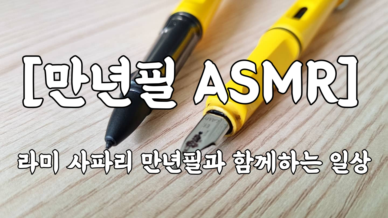  [만년필 ASMR] 라미 사파리 만년필과 함께하는 일상 8 : MBA 고연전 승리 기념 승리의 노래 뱃노래!