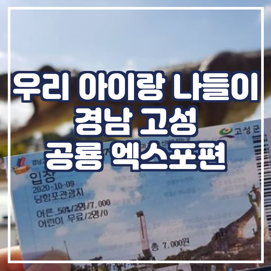 Nice PaPa에 우리 아이랑 주말 코로나 피해 경남 고성 가족 나들이 [경남고성 공룡엑스포편]