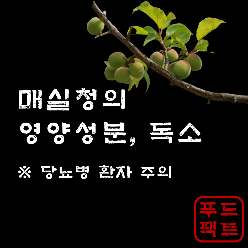  매실청의 영양성분, 독소와 주의사항
