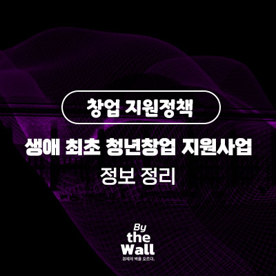  [창업 지원정책] 생애최초 청년창업 지원사업 정책 정보 정리